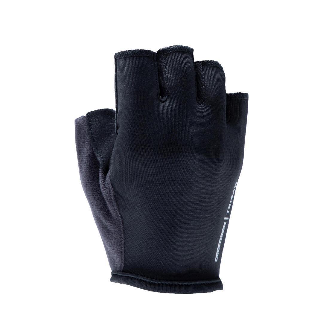 100 Road Cycling Touring Gloves, Black, , large image number 7