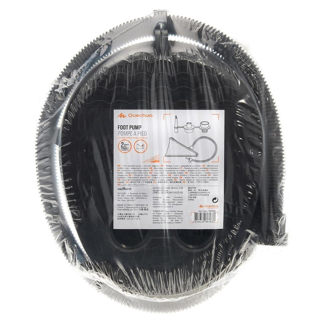 Foot Pump for Camping, Black, No Color, large image number 4