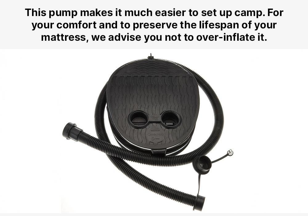 Foot Pump for Camping, Black, No Color, medium