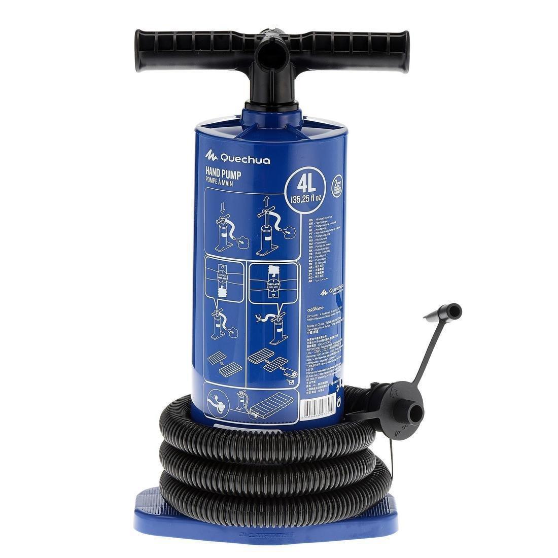 QUECHUA - Double-Action Hand Pump, Blue