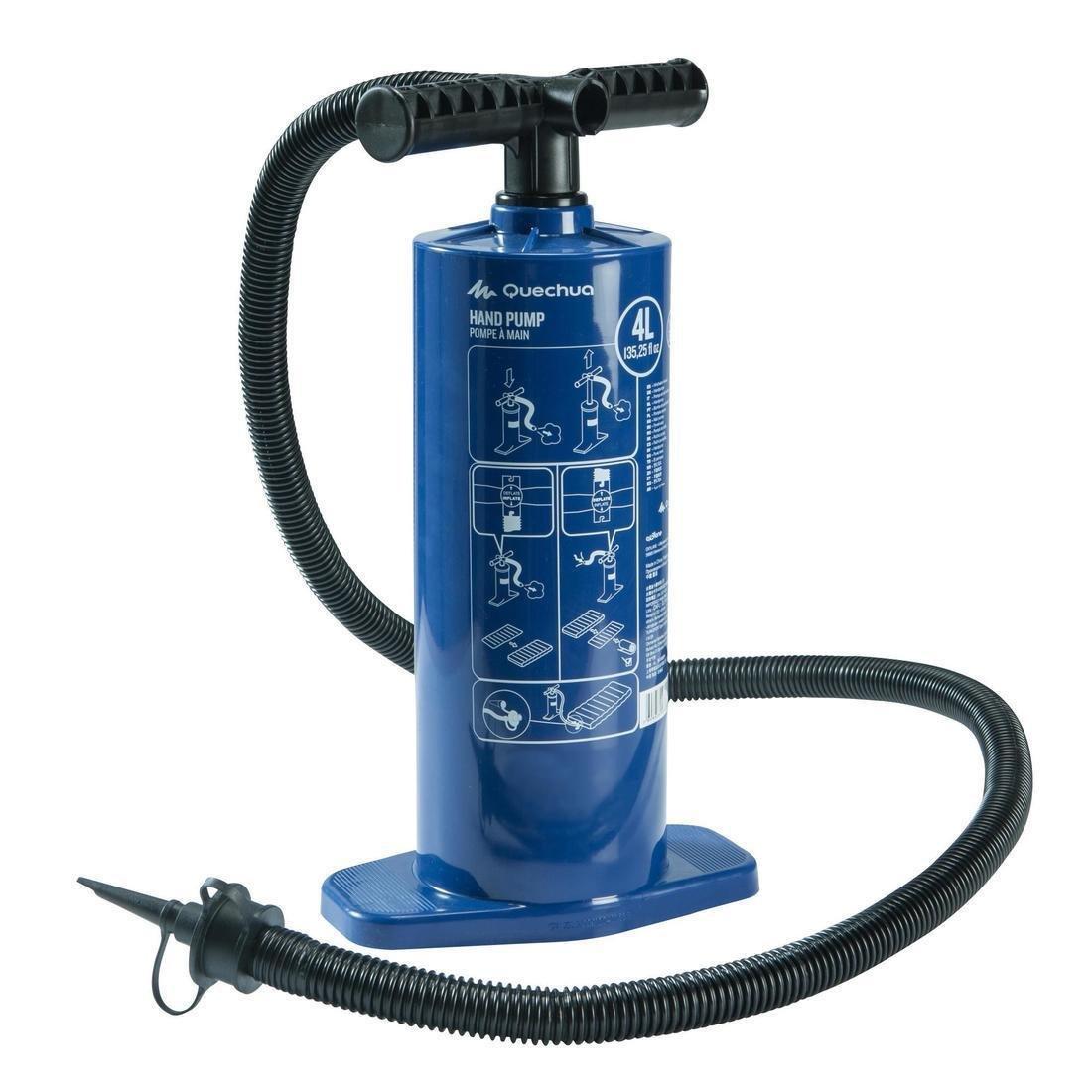 QUECHUA - Double-Action Hand Pump, Blue