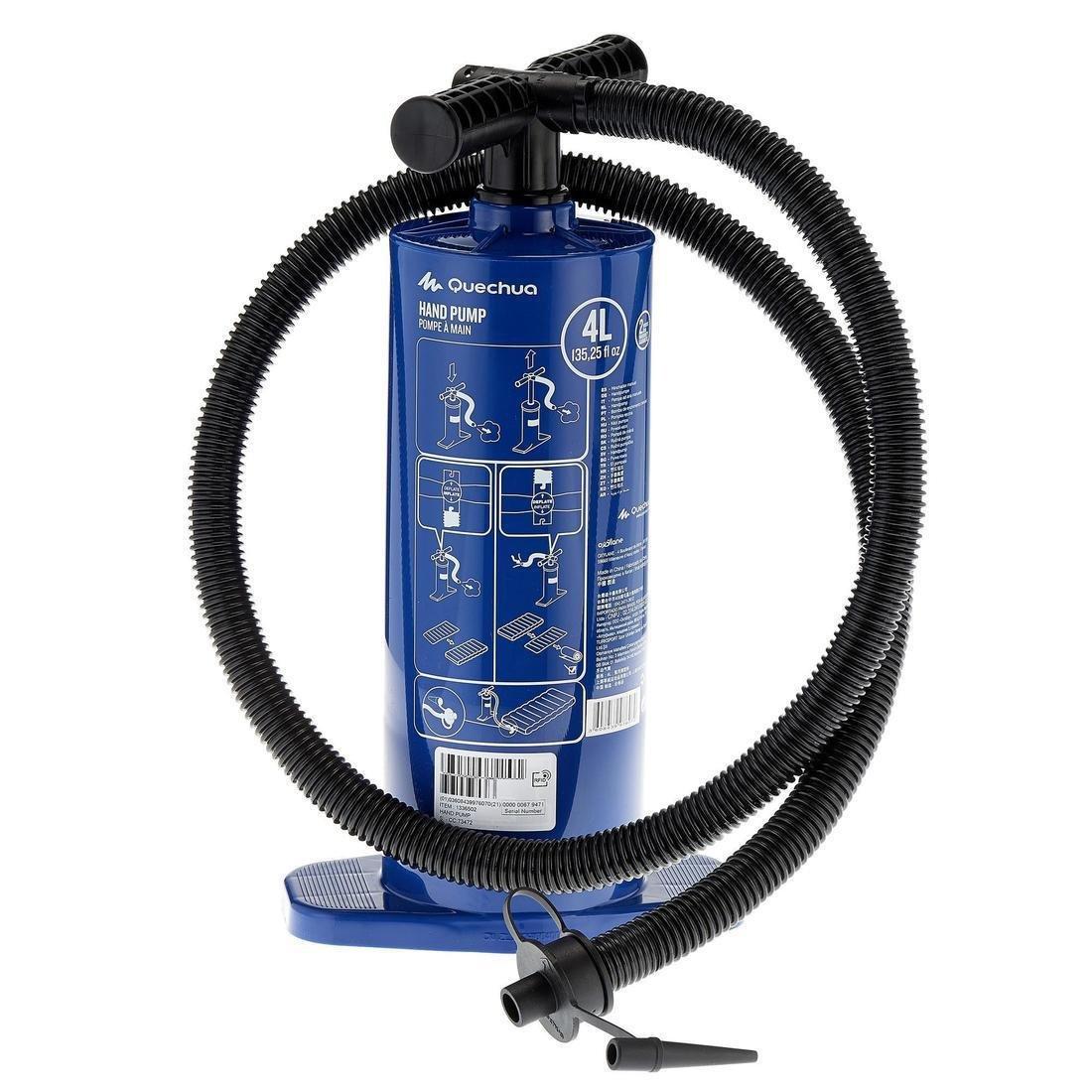 QUECHUA - Double-Action Hand Pump, Blue