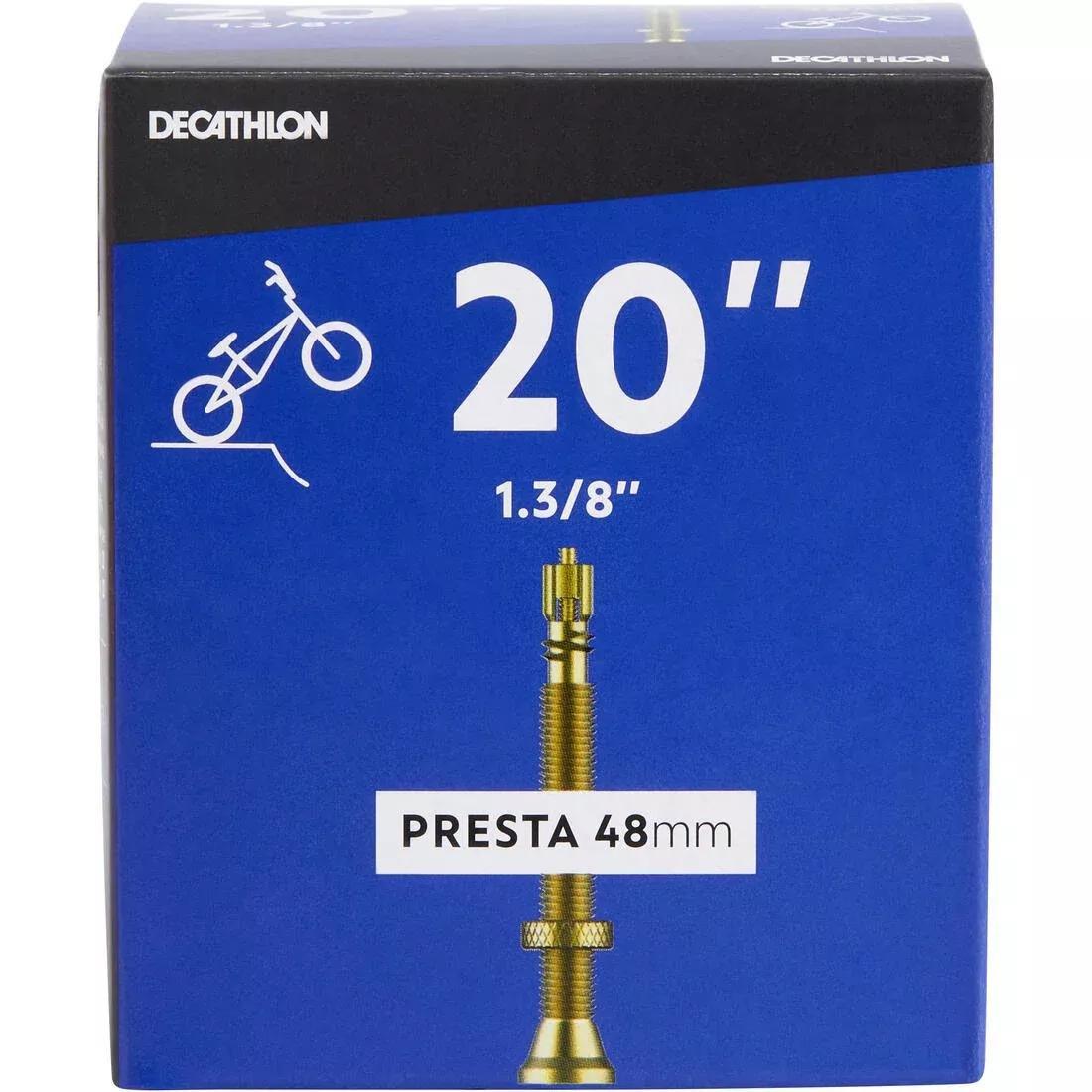 20X1. 3/8 Bmx Bike Inner Tube, Presta, No Color, large image number 0