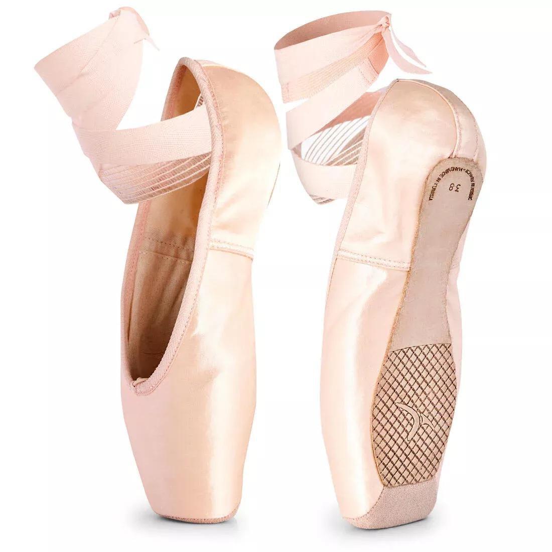 Beginner Pointe Shoes With Flexible Soles, Bisque, , large image number 0