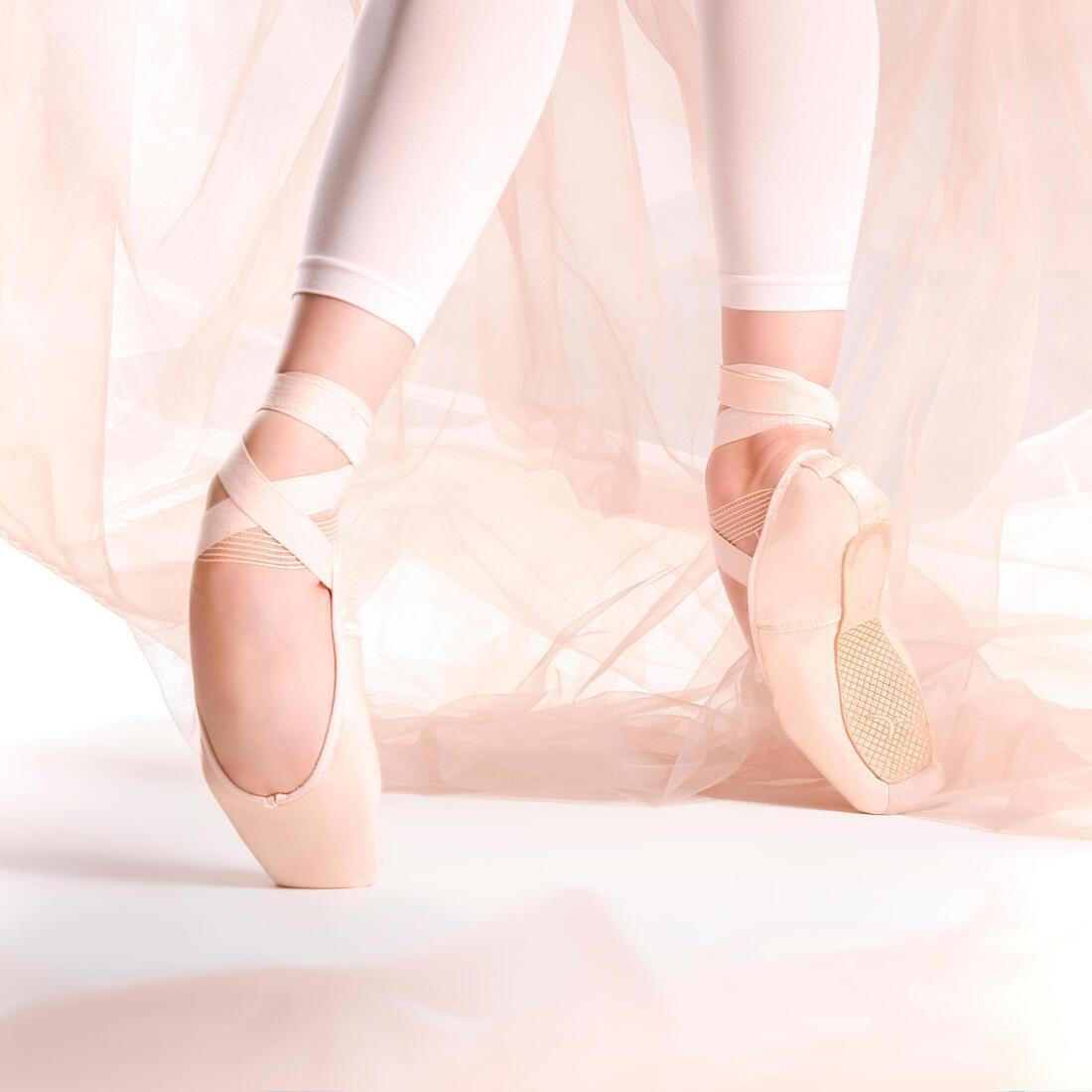 Beginner Pointe Shoes With Flexible Soles, Bisque, , large image number 1