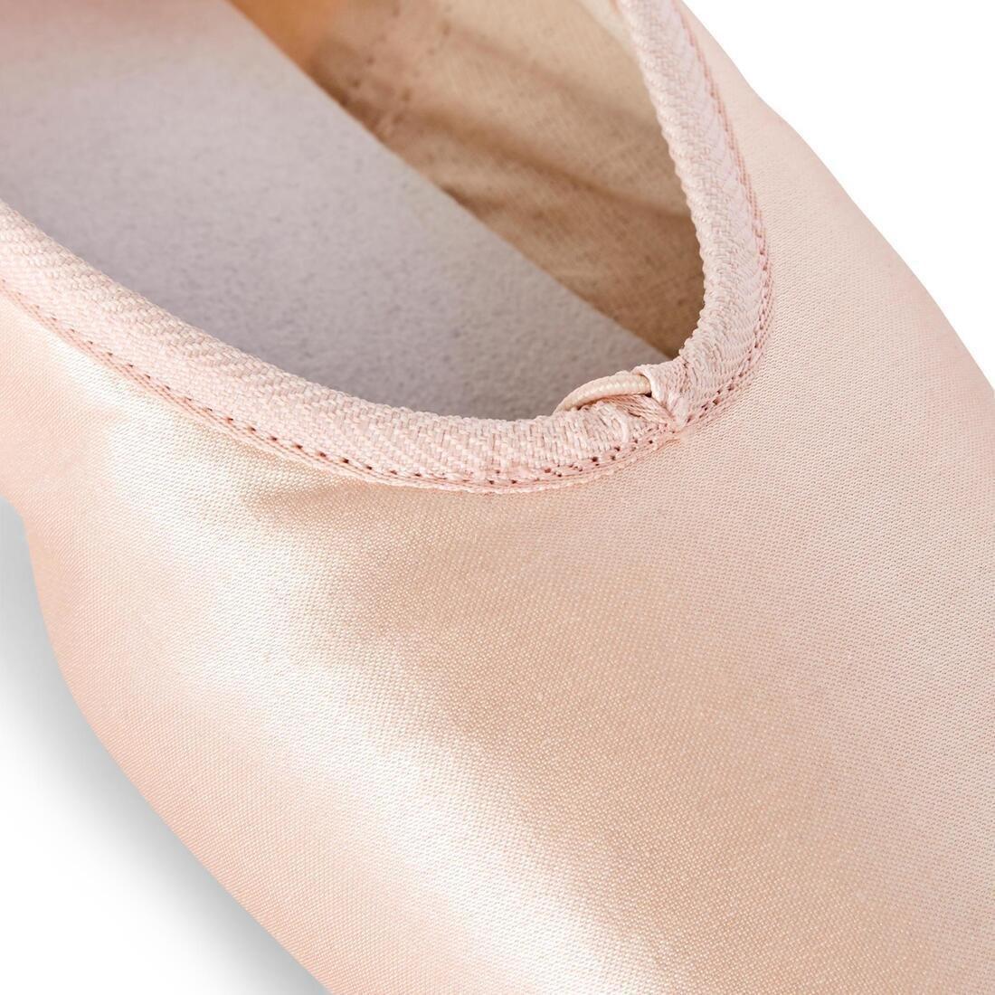 Beginner Pointe Shoes with Flexible Soles, Bisque, No Color, large image number 3