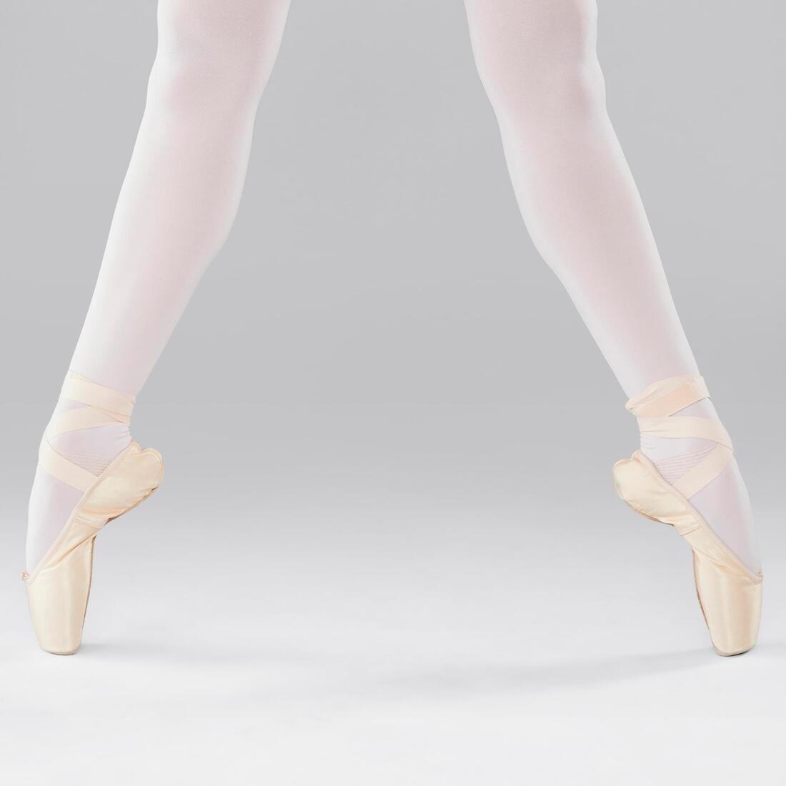 Beginner Pointe Shoes With Flexible Soles, Bisque, , large image number 4