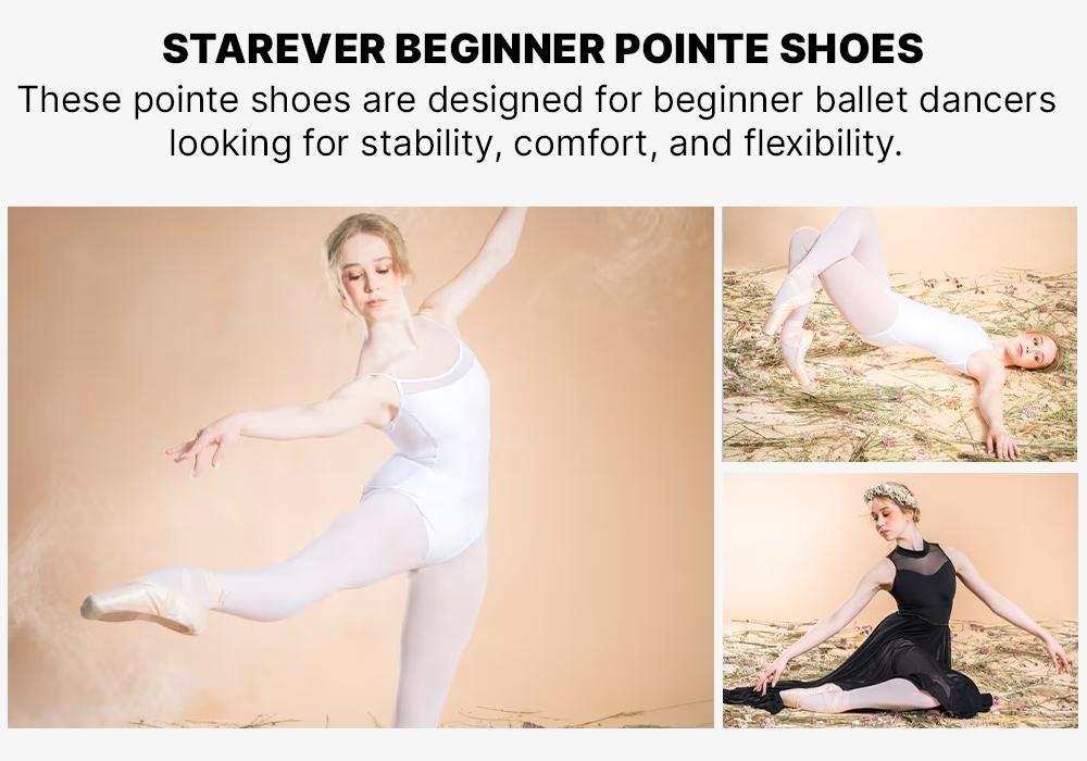 Beginner Pointe Shoes With Flexible Soles, Bisque, , large image number 17