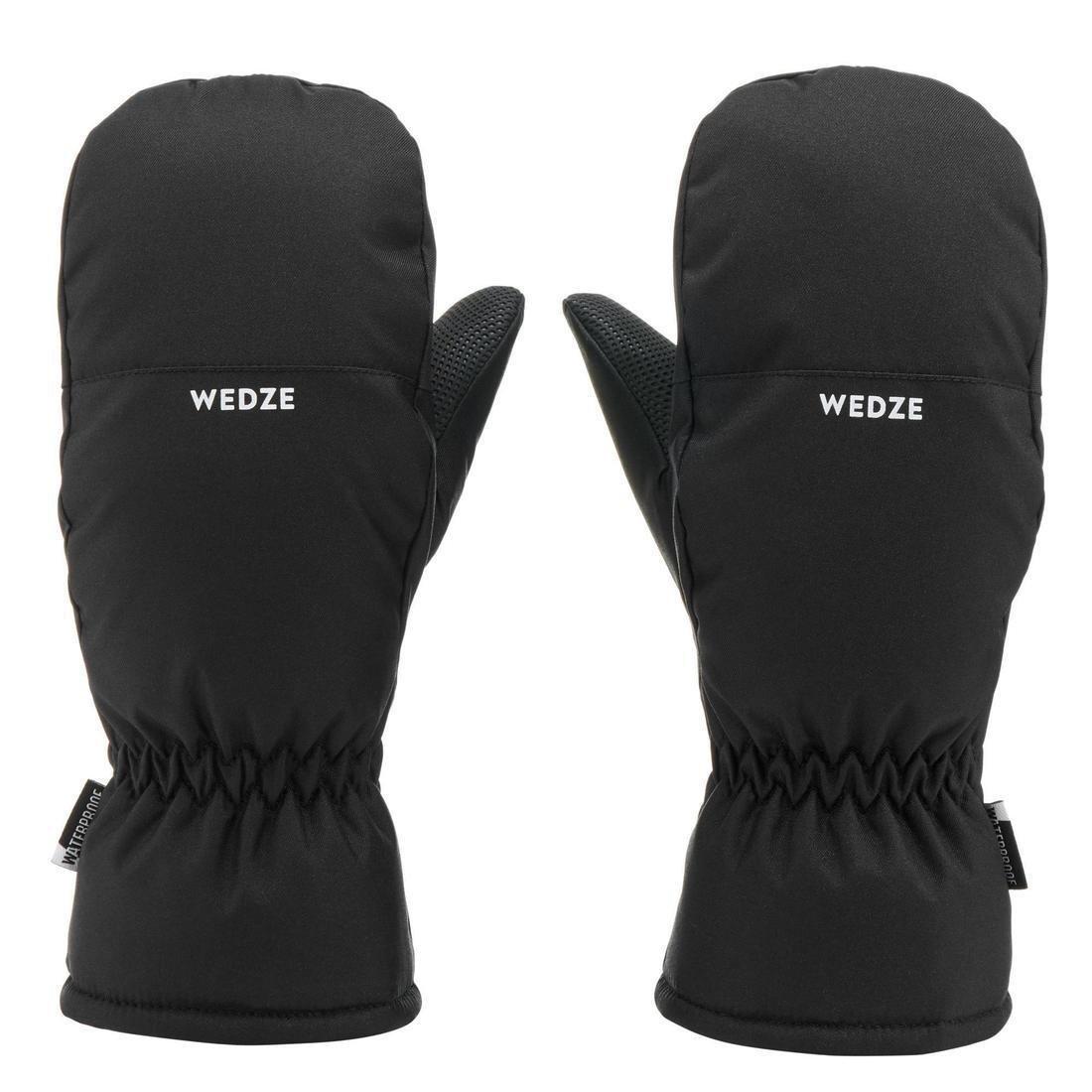 Childrens Ski Mittens, Black, , large image number 2