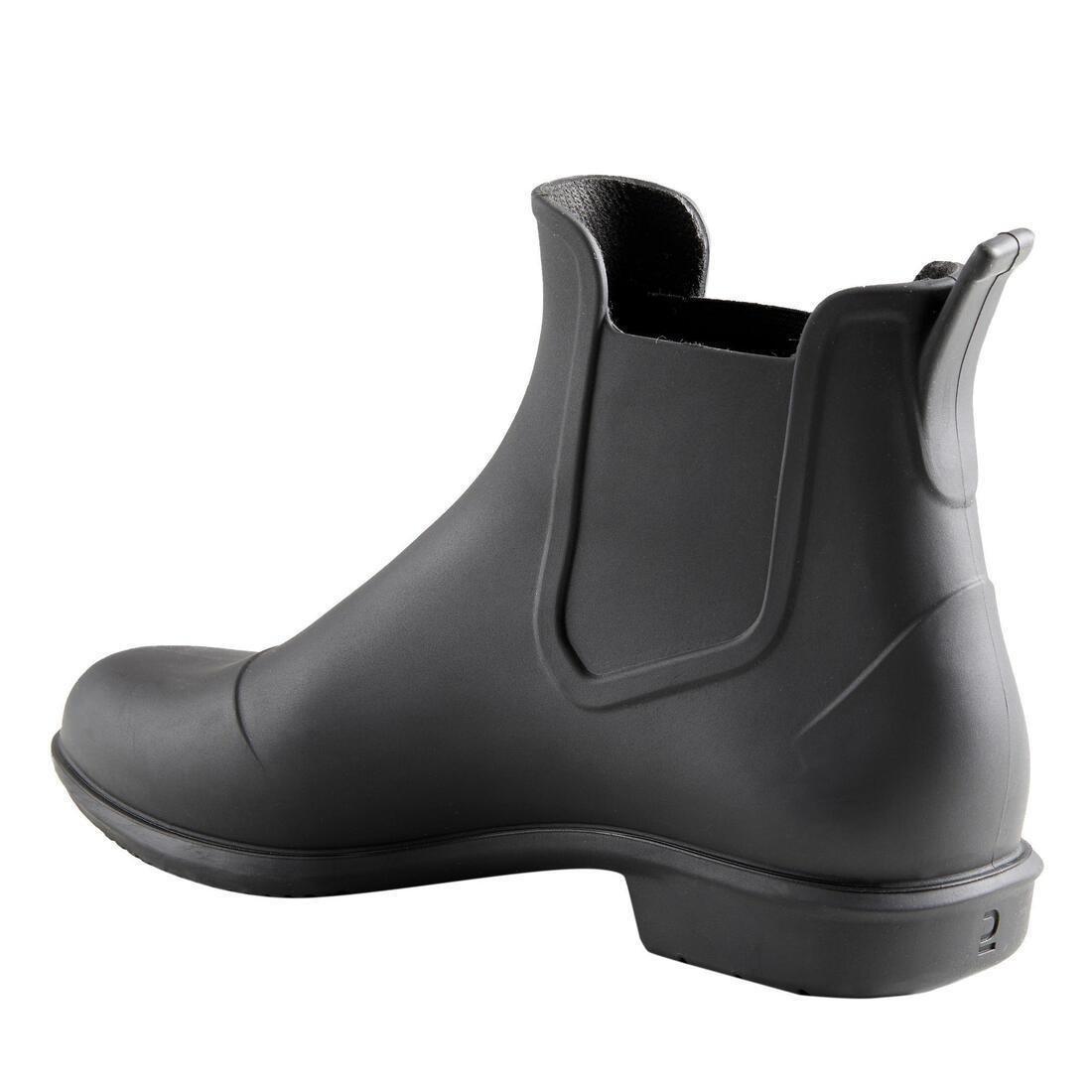 FOUGANZA - 100 Adult Horse Riding Jodhpur Boots, Black