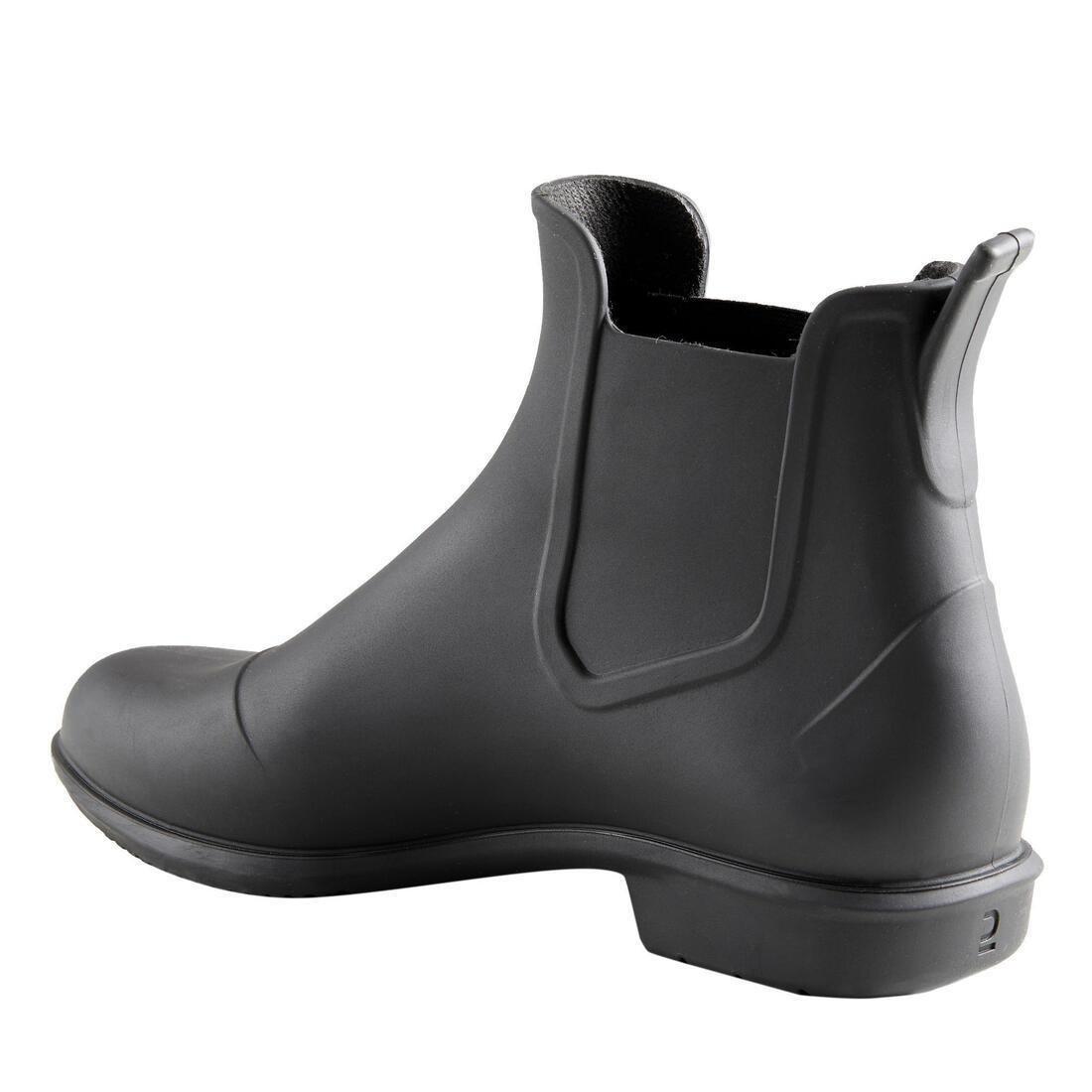 100 Adult Horse Riding Jodhpur Boots, Black, No Color, medium