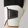 INESIS - MEN'S GOLF GLOVE RIGHT HANDED - 100 WHITE AND BLACK, Snow white