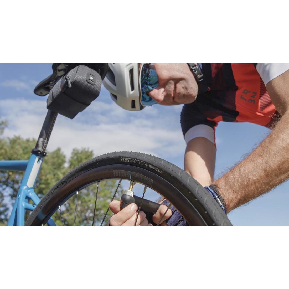 Compact Road Bike Hand Pump, Black, No Color, large image number 1