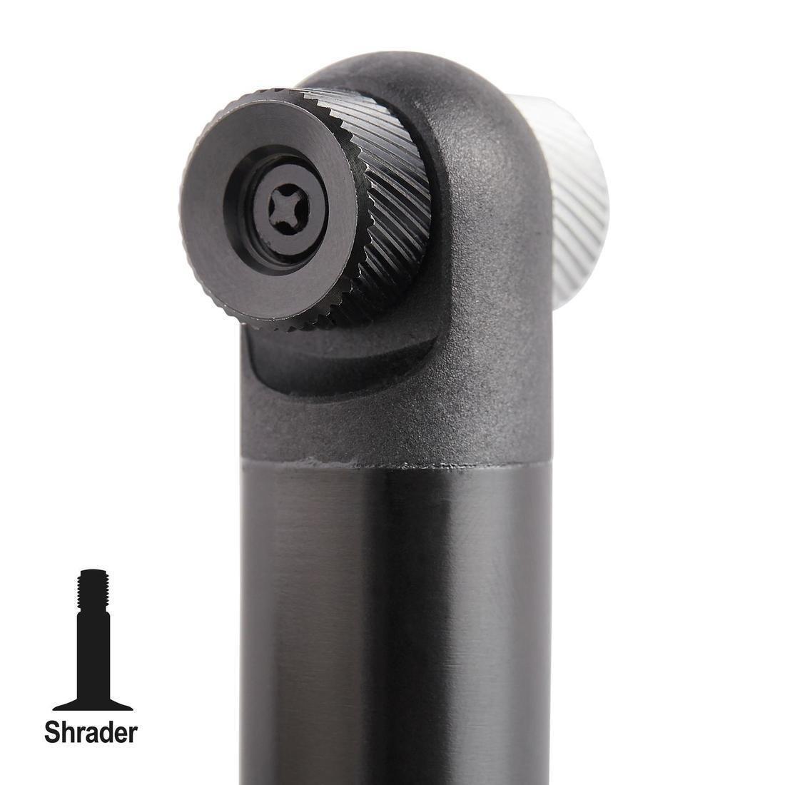 Compact Road Bike Hand Pump, Black, No Color, large image number 3