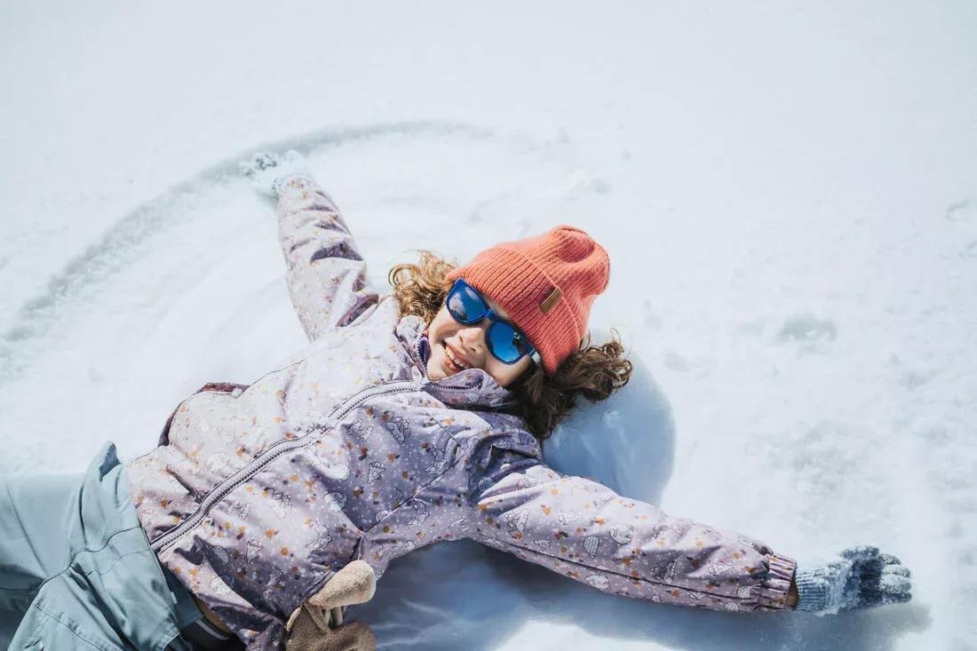 Kids Unisex Waterproof Winter Hiking Jacket - SH100 - Age 2-6, Mauve, No Color, large image number 6