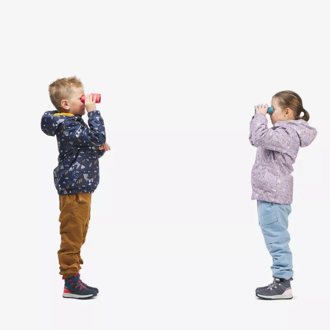 Kids Unisex Waterproof Winter Hiking Jacket - SH100 - Age 2-6, Navy, No Color, large image number 2