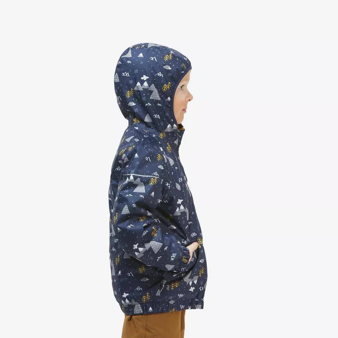 Kids Unisex Waterproof Winter Hiking Jacket - SH100 - Age 2-6, Navy, No Color, large image number 4