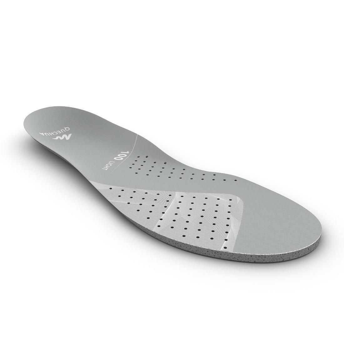 Hiking Insoles, HIKE 100, Pewter, No Color, large image number 1