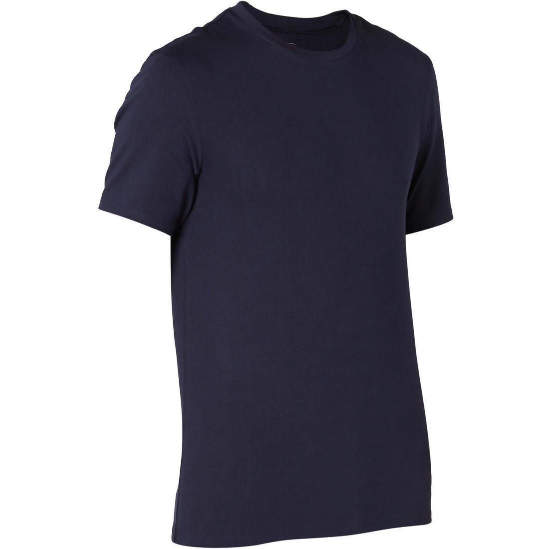 Slim Fit Stretch Cotton Fitness T-Shirt, Grey, , large image number 7