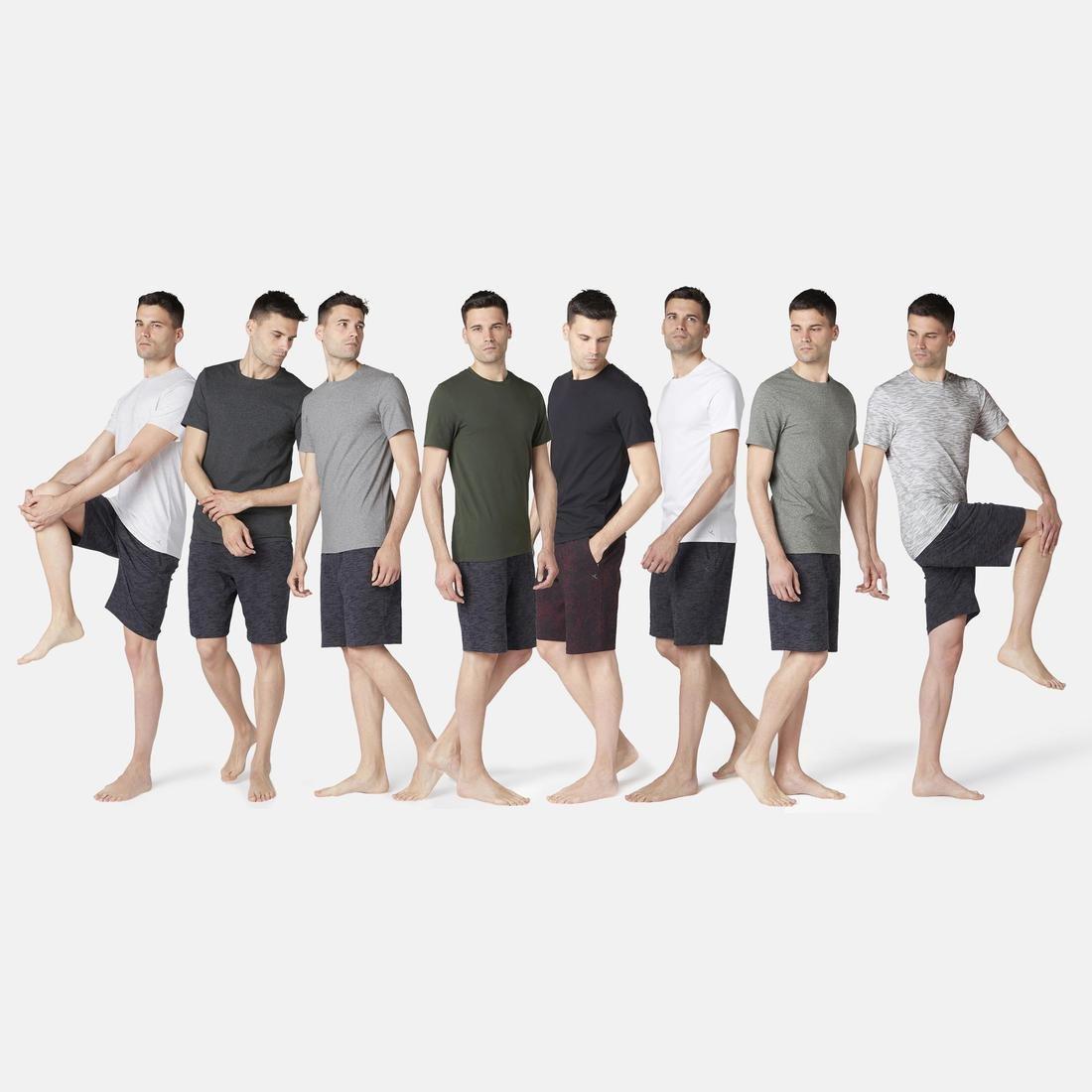 Slim Fit Stretch Cotton Fitness T-Shirt-White, No Color, large image number 5