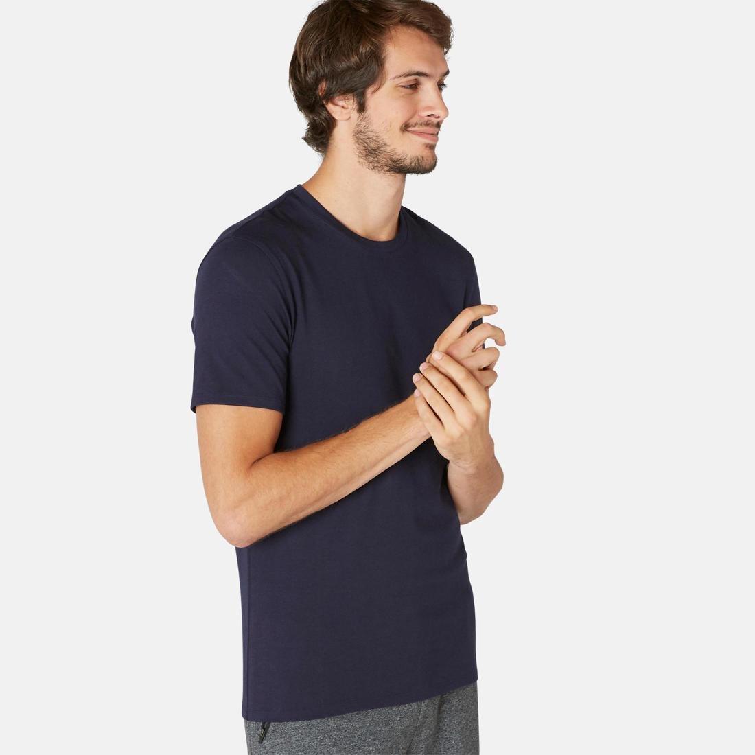 4  Slim Fit StretchCottonFitness T-Shirt, Snow White, , large image number 11