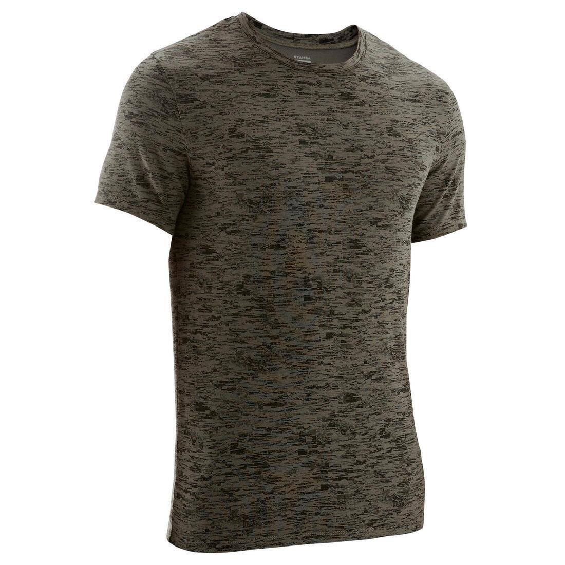 Men Slim-Fit Stretch Cotton Fitness T-Shirt, Asphalt Blue, , large image number 4