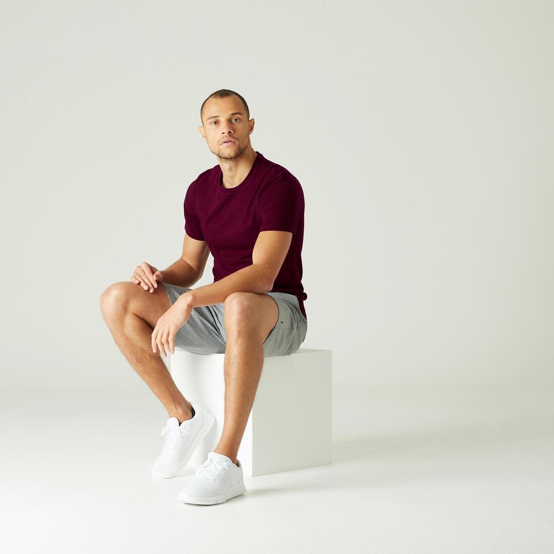 Men Slim-Fit Stretch Cotton Fitness T-Shirt, Asphalt Blue, No Color, large image number 9