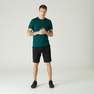 NYAMBA - Men's Slim-Fit Stretch Cotton Fitness T-Shirt, Asphalt Blue