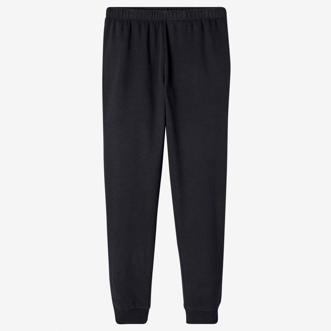 Fitness Fleece Jogging Bottoms, Black, , large image number 5