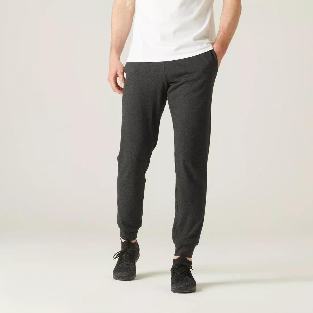 Fitness Jogging Bottoms with Gathe Ankles, Grey, No Color, medium