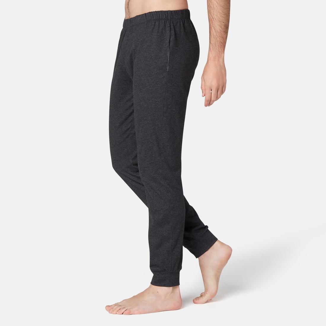 Fitness Jogging Bottoms with Gathe Ankles, Grey, No Color, large image number 1