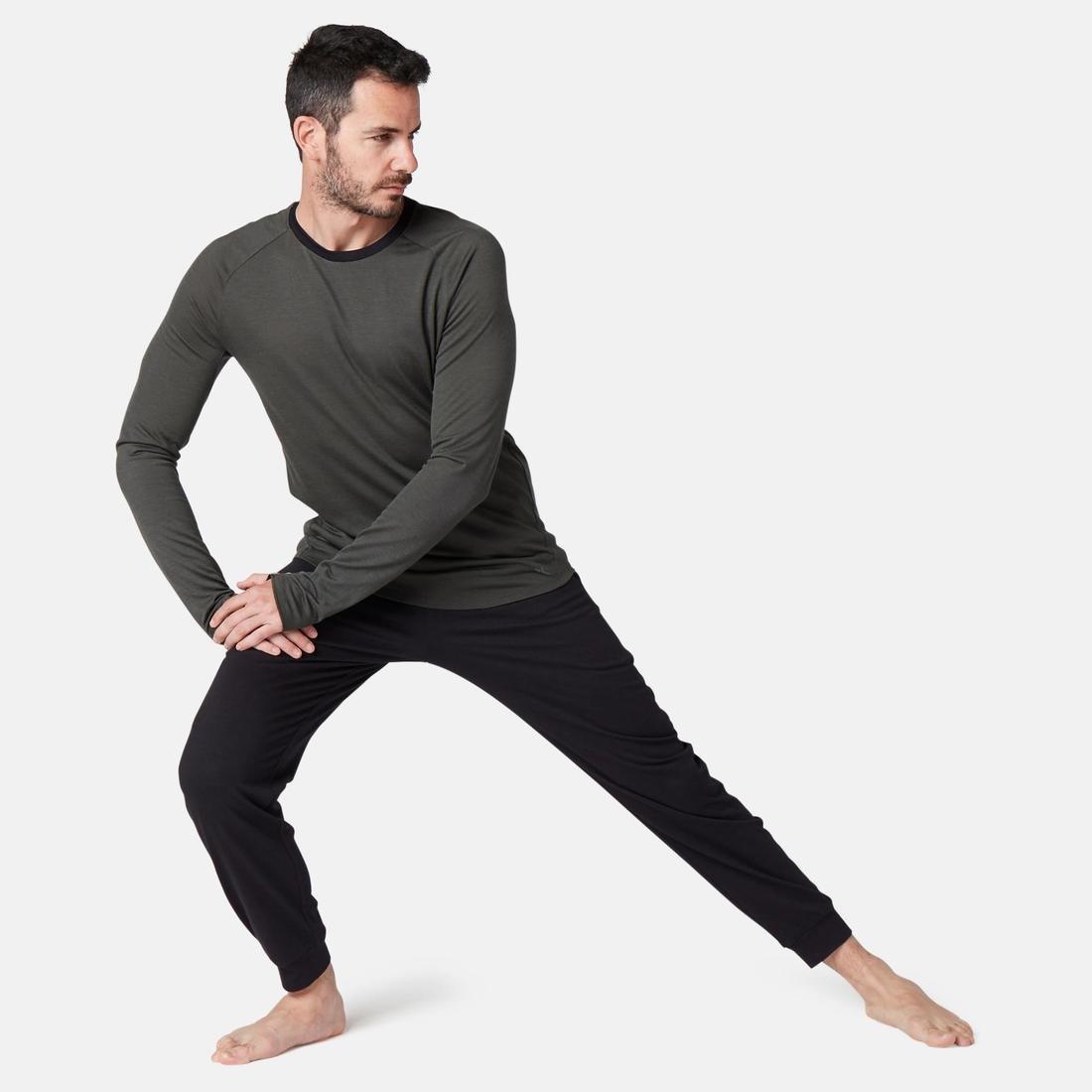 Fitness Jogging Bottoms with Gathe Ankles, Grey, No Color, large image number 3