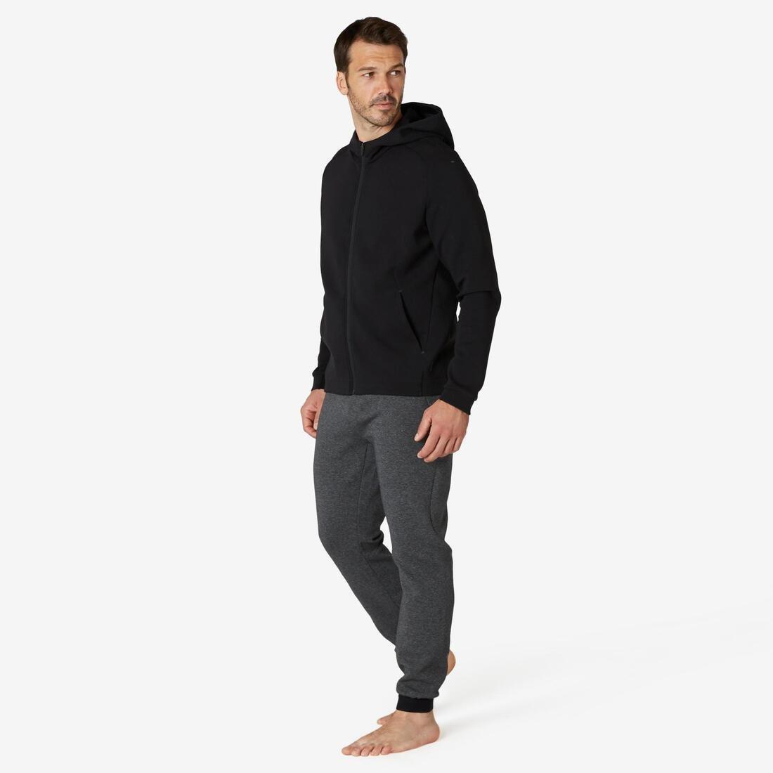 Zippered Fitness Hoodie With Zippered Pockets, Blue, , large image number 4