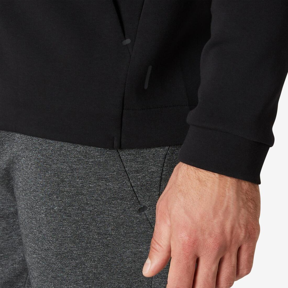 Zippered Fitness Hoodie With Zippered Pockets, Blue, , large image number 6