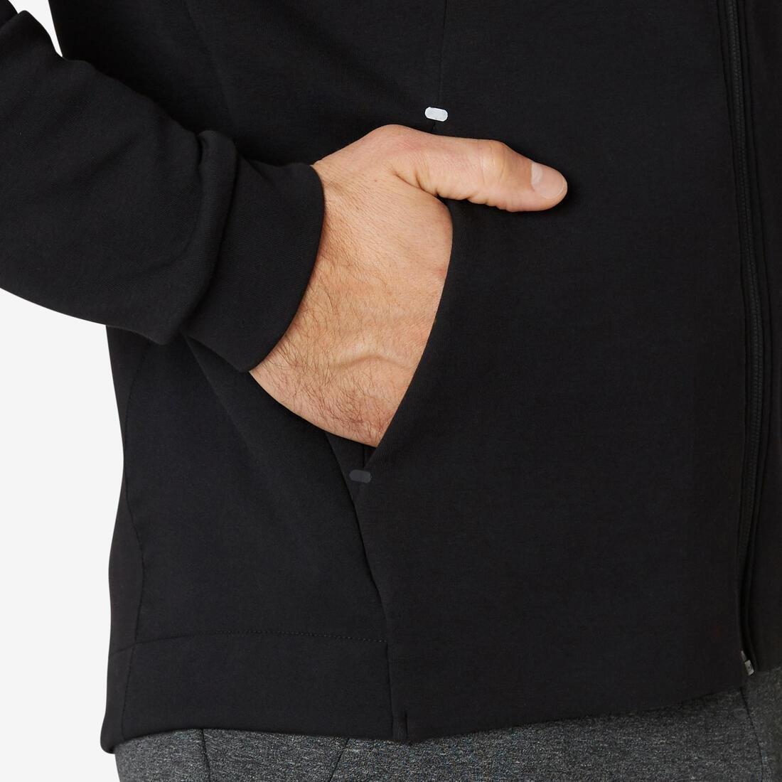 Zippered Fitness Hoodie With Zippered Pockets, Blue, , large image number 12