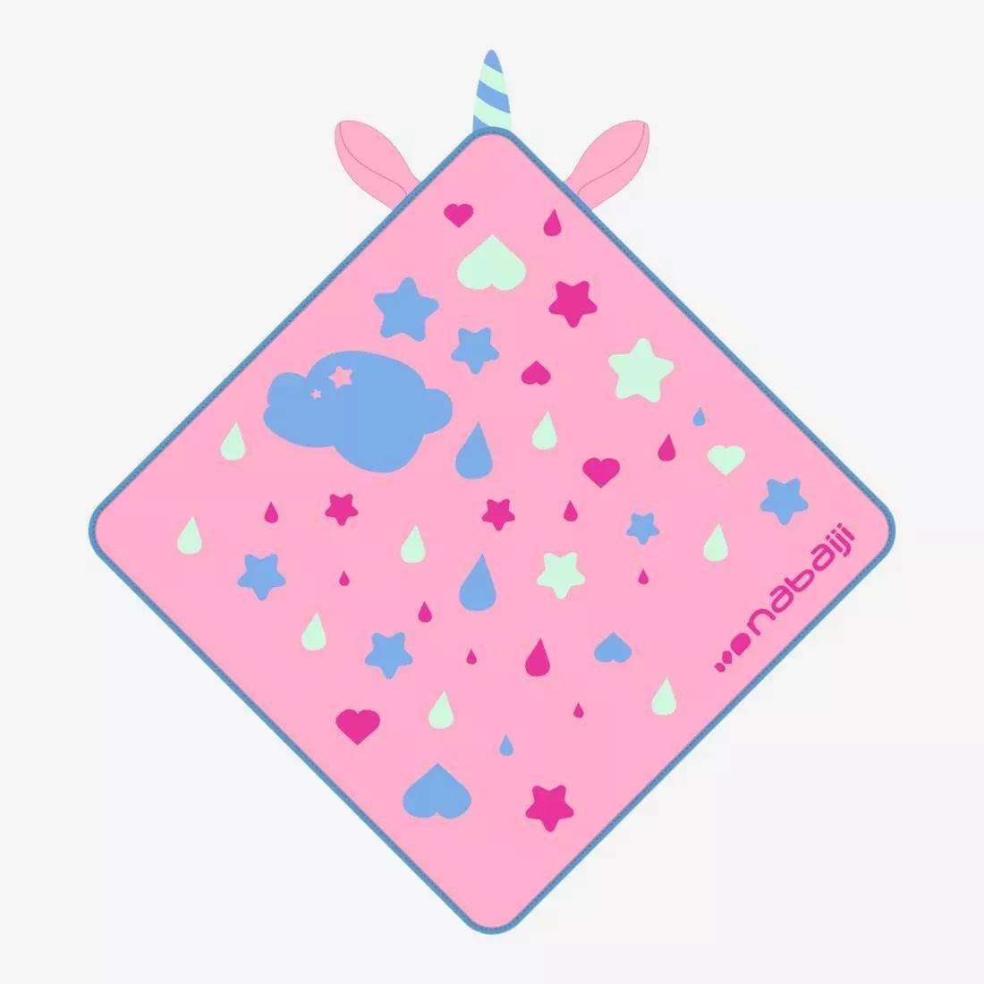 NABAIJI - Baby Pool Towel With Hood -  Unicorn Print