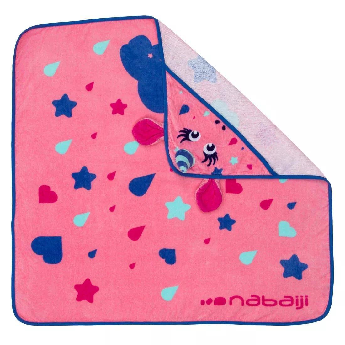 Baby Pool Towel With Hood -  Unicorn Print, No Color, large image number 6