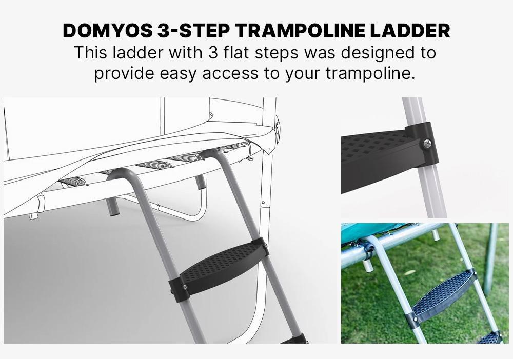 3-Step Trampoline Ladder, Black, No Color, large image number 9