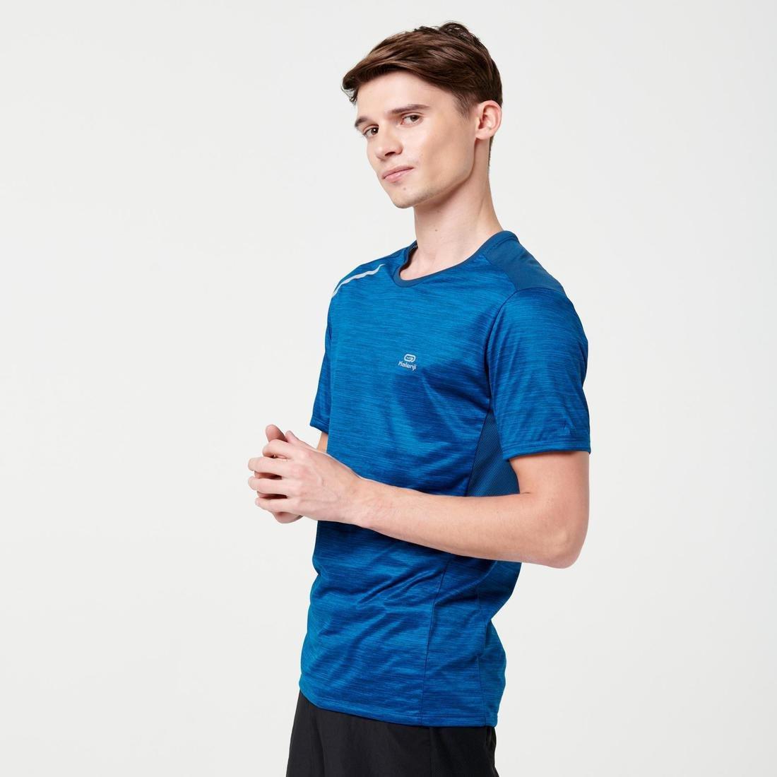 Run Dry+ Mens Running T-Shirt, Blue, No Color, large image number 4