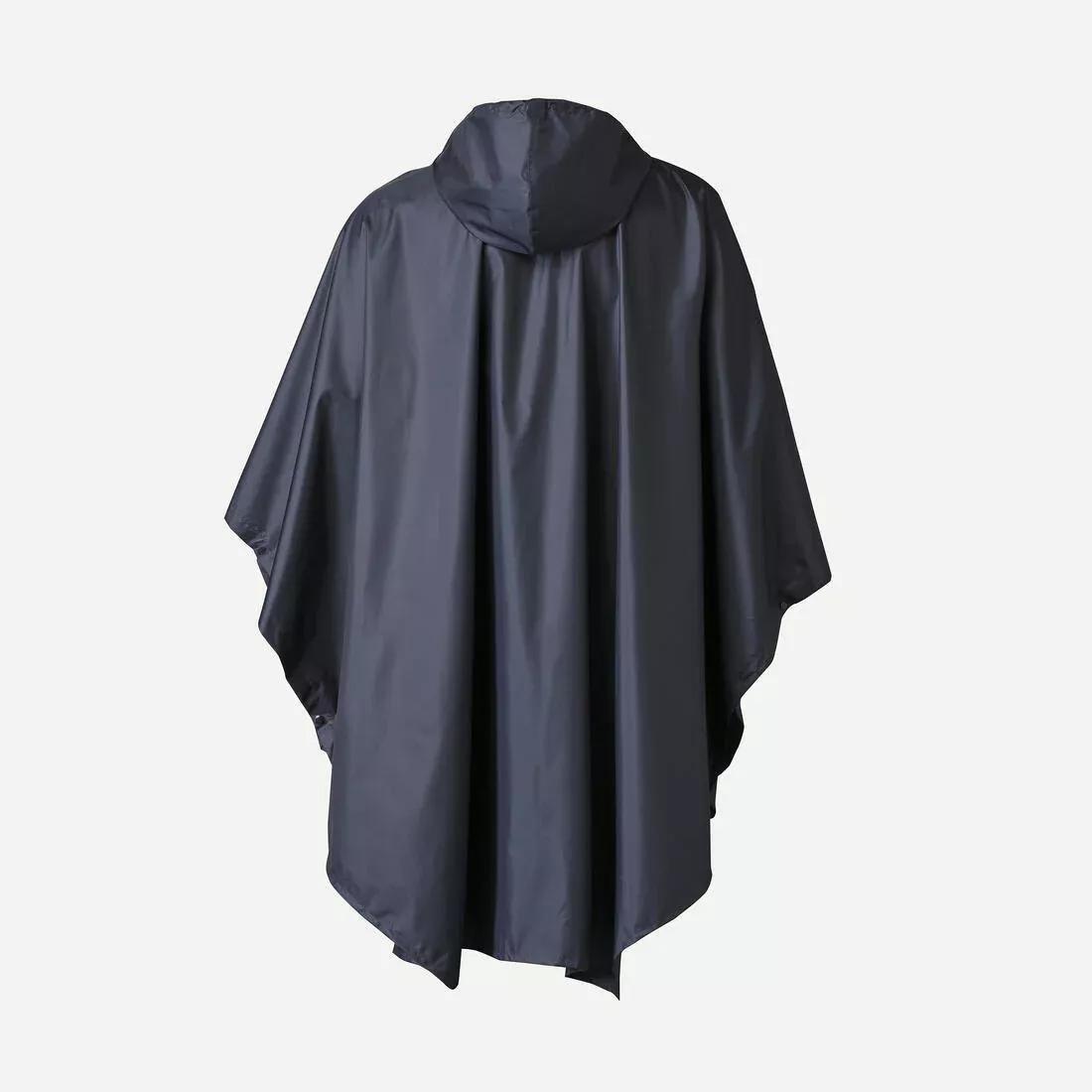 Hiking Rain Poncho - Forclaz Mt 100 - 30 L, Grey, , large image number 1