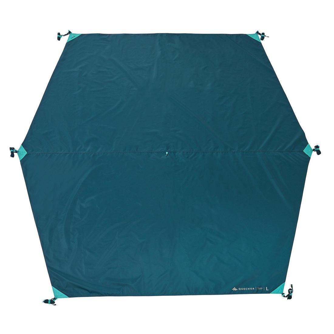 QUECHUA - Multifunction Tarp Camping Shelter, Blue