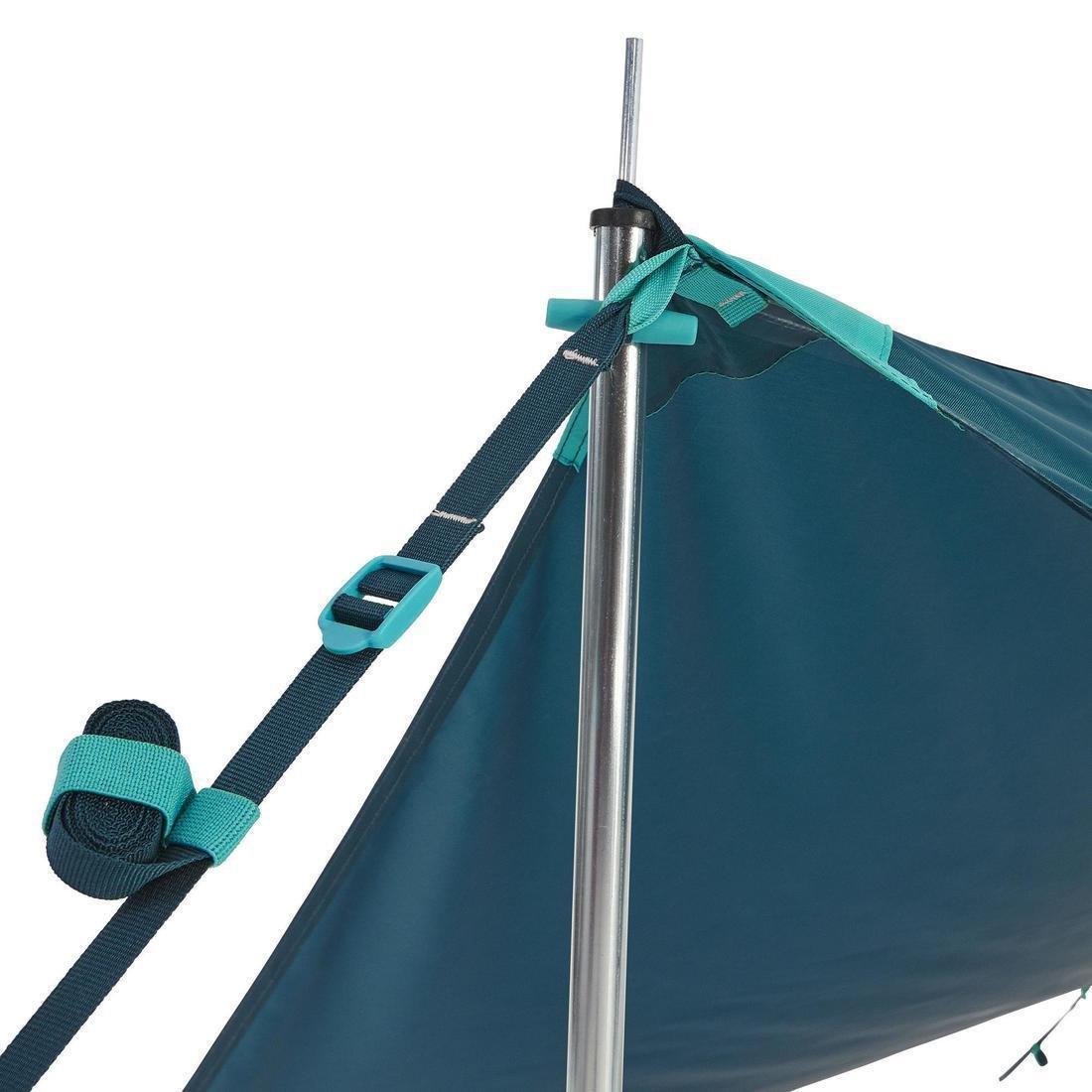 QUECHUA - Multifunction Tarp Camping Shelter, Blue