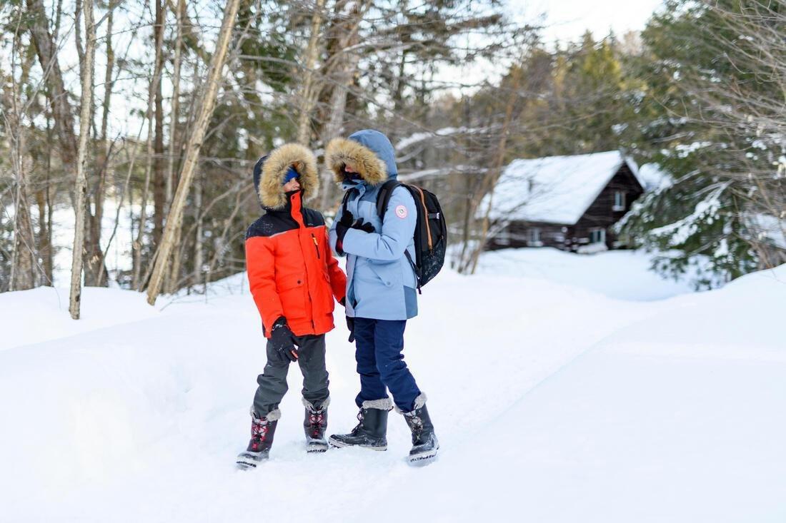 NAVY BLUE PARKA CHAUDE ET IMPERM?�ABLE DE RANDONN?�E - SH900 -17?�C - ENFANT 7-15 ANS, , large image number 10