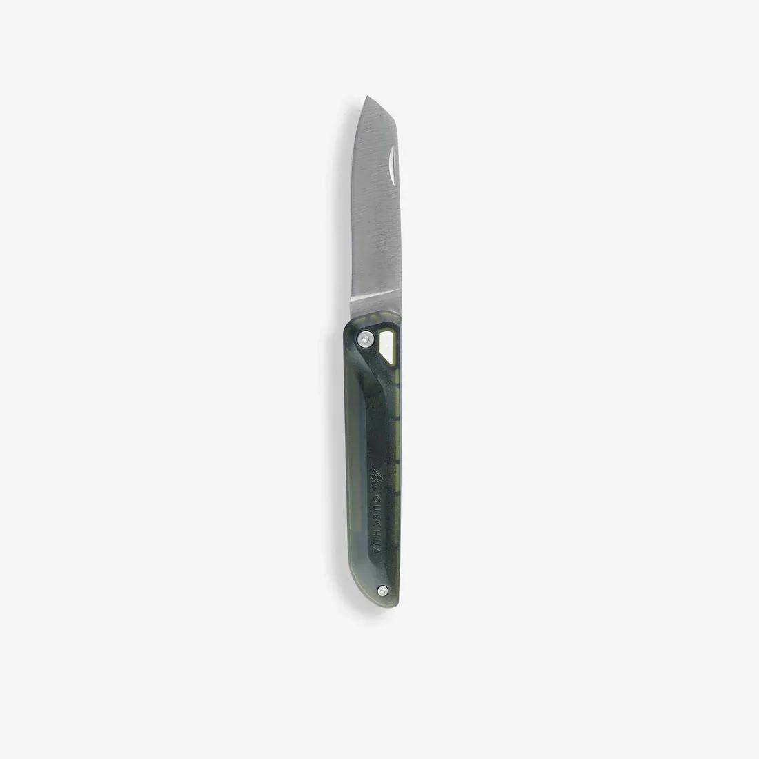 Hiking Knife - MH100 with Blade Lock, Green, No Color, large image number 1