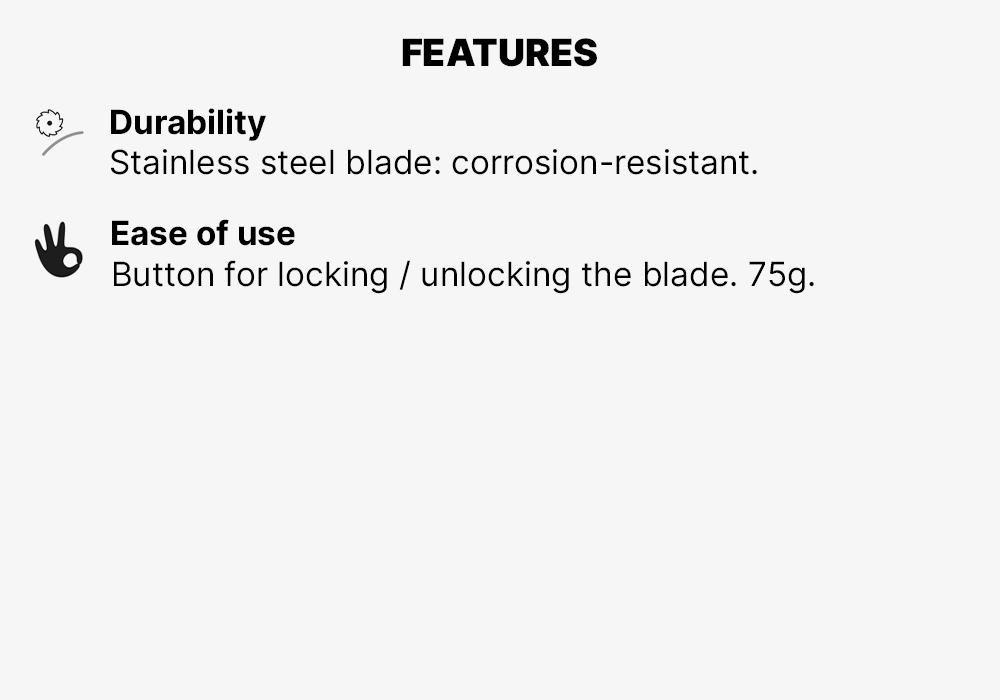 Hiking Knife MH100 with Blade Lock, Sage Green, No Color, large image number 11