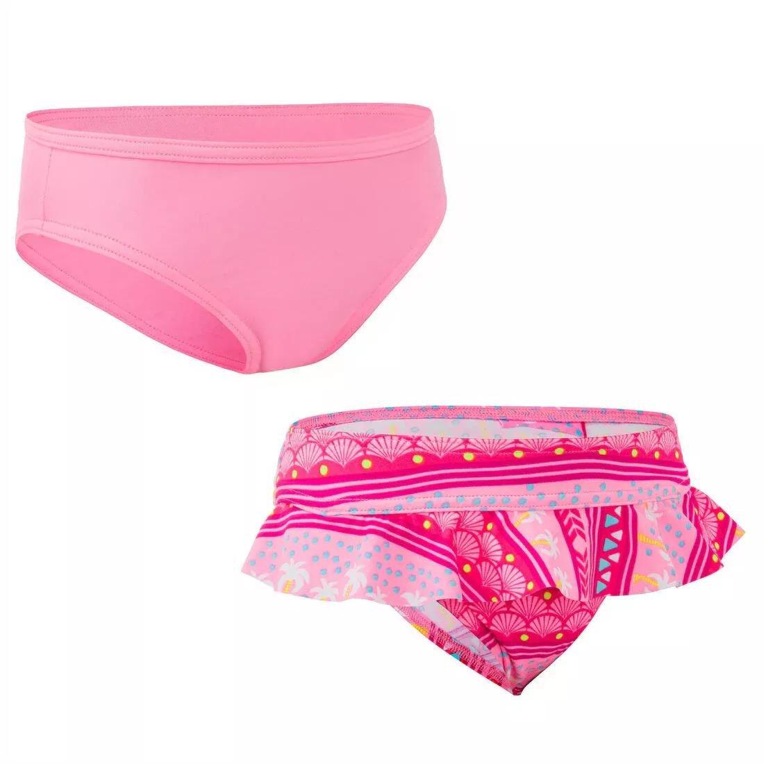 FLUO BUBBLEGUM PINK LITTLE GIRL'S Swimsuit bottoms MADI 100, No Color, large image number 0