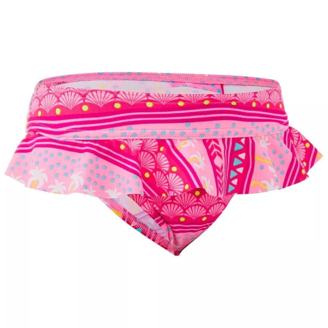 FLUO BUBBLEGUM PINK LITTLE GIRL'S Swimsuit bottoms MADI 100, No Color, large image number 1