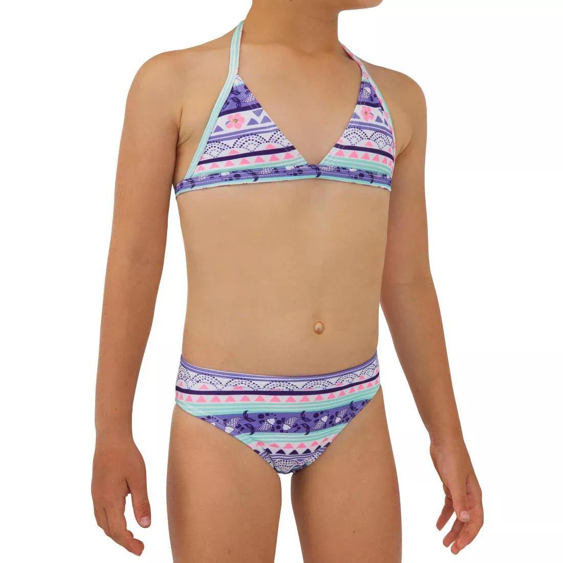 Two-Piece Triangle Swimsuit Tina100 , Deep Purple, , large image number 0