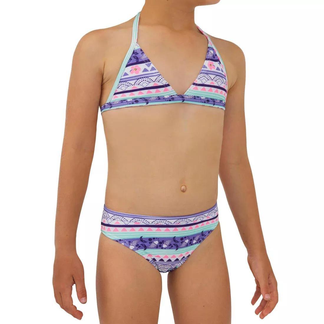Two-Piece Triangle Swimsuit Tina100 , Deep Purple, , large image number 2