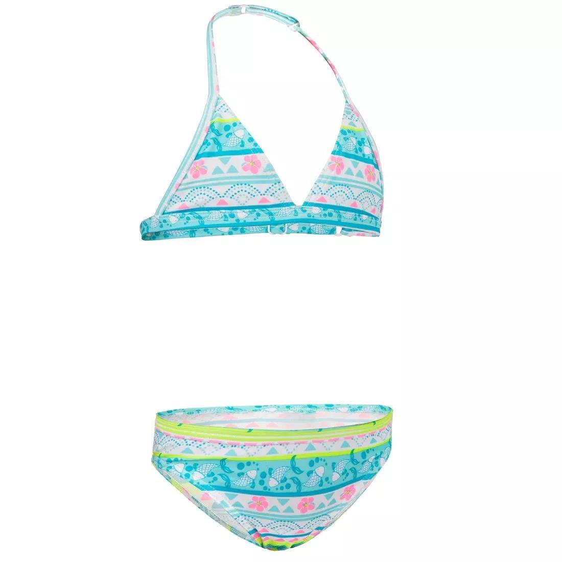 Two-Piece Triangle Swimsuit - Tina100 , Turquoise, No Color, medium